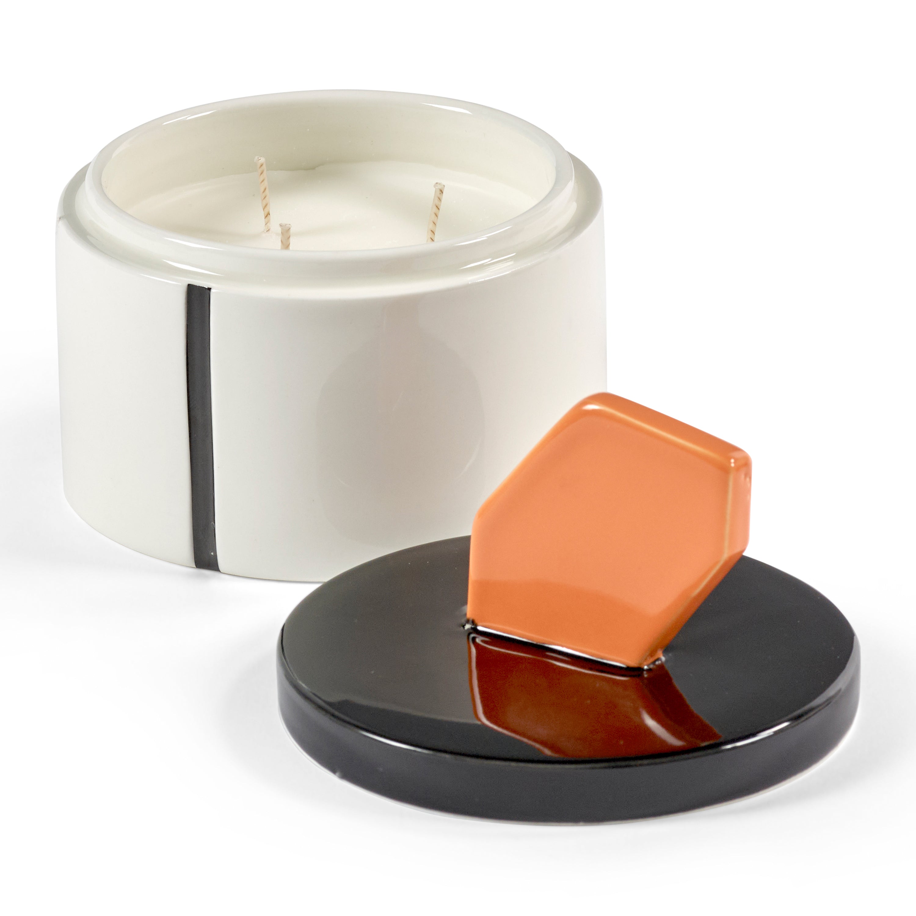 SERAX - Carolina Castiglioni - Plan C Geurkaars Ø 12,5 cm - Zwart/Oran