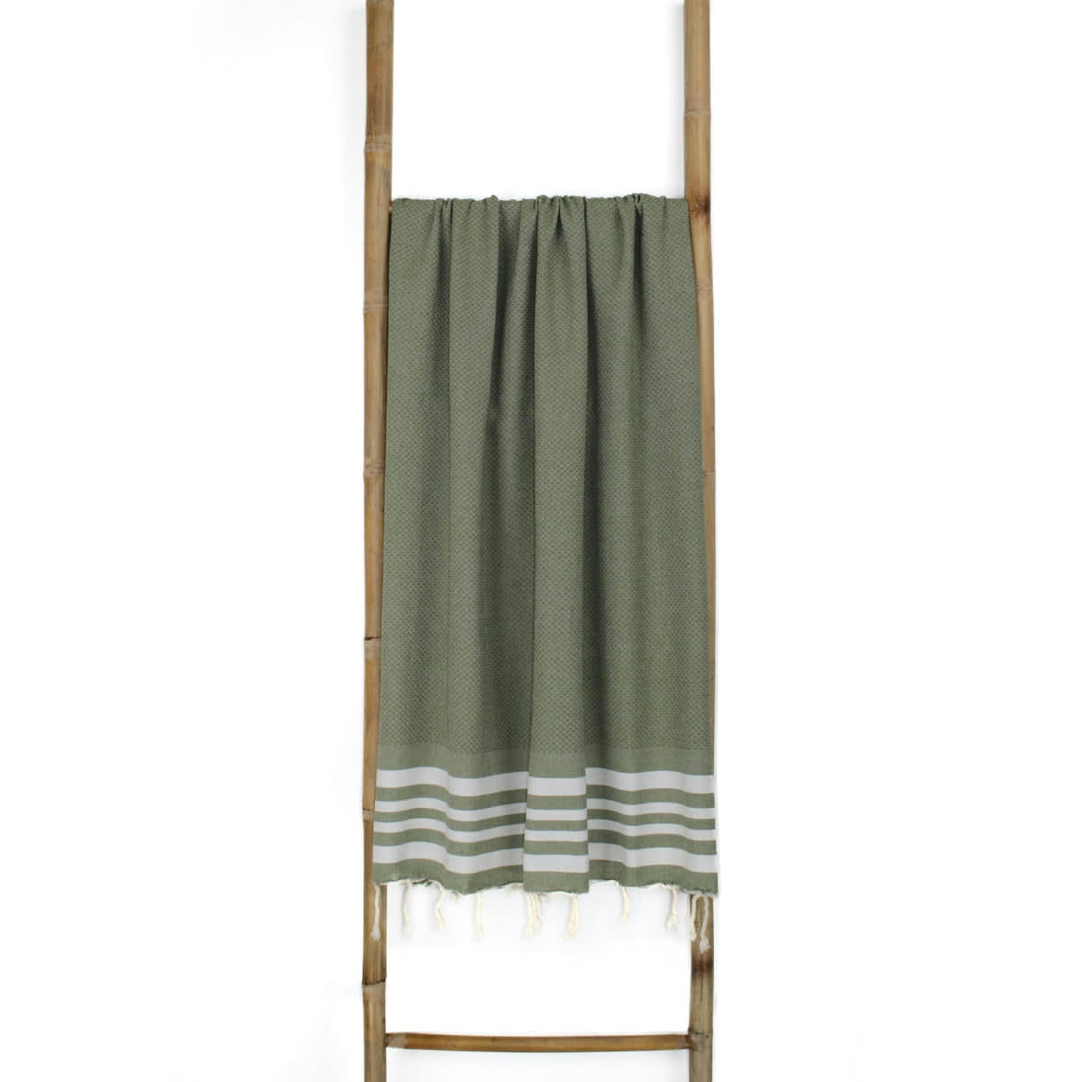 NEWPORT - Fouta coton  100x200 vert olive
