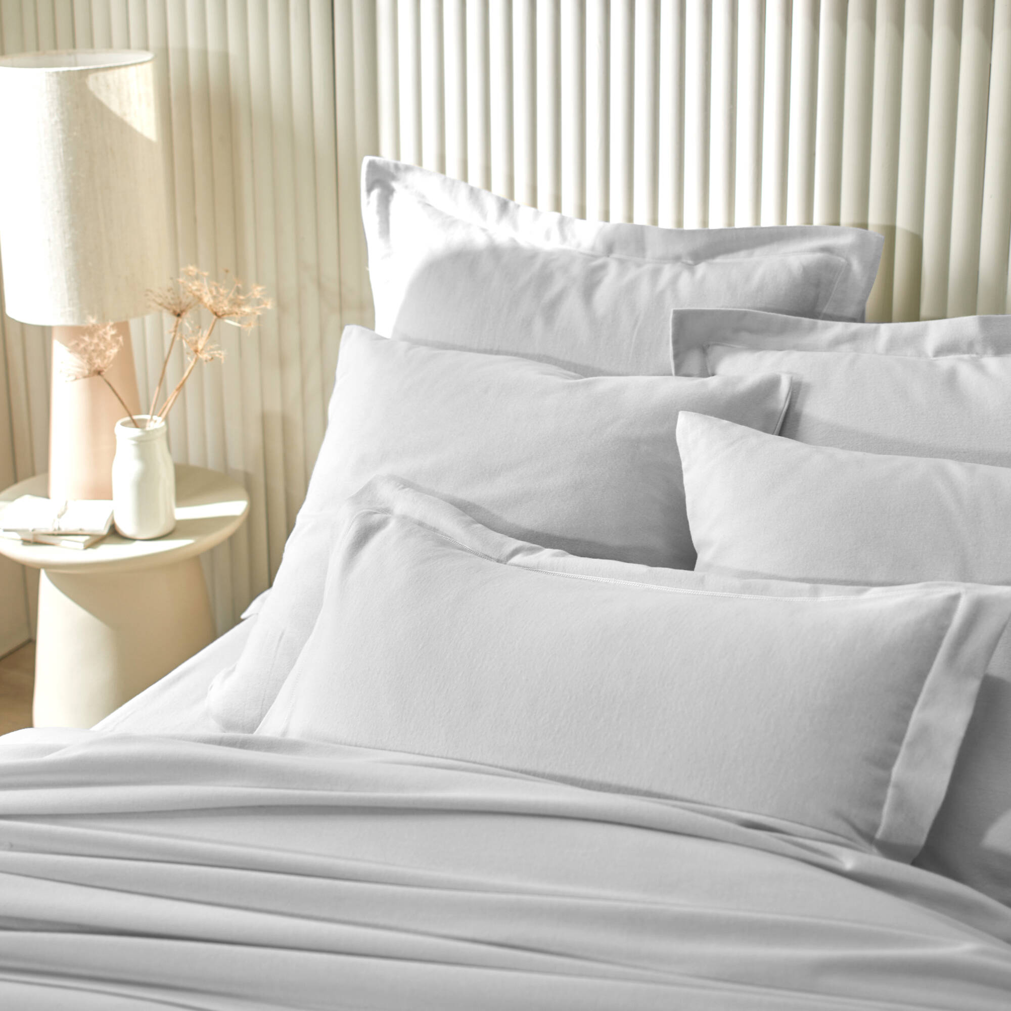 Linge de lit uni flanelle