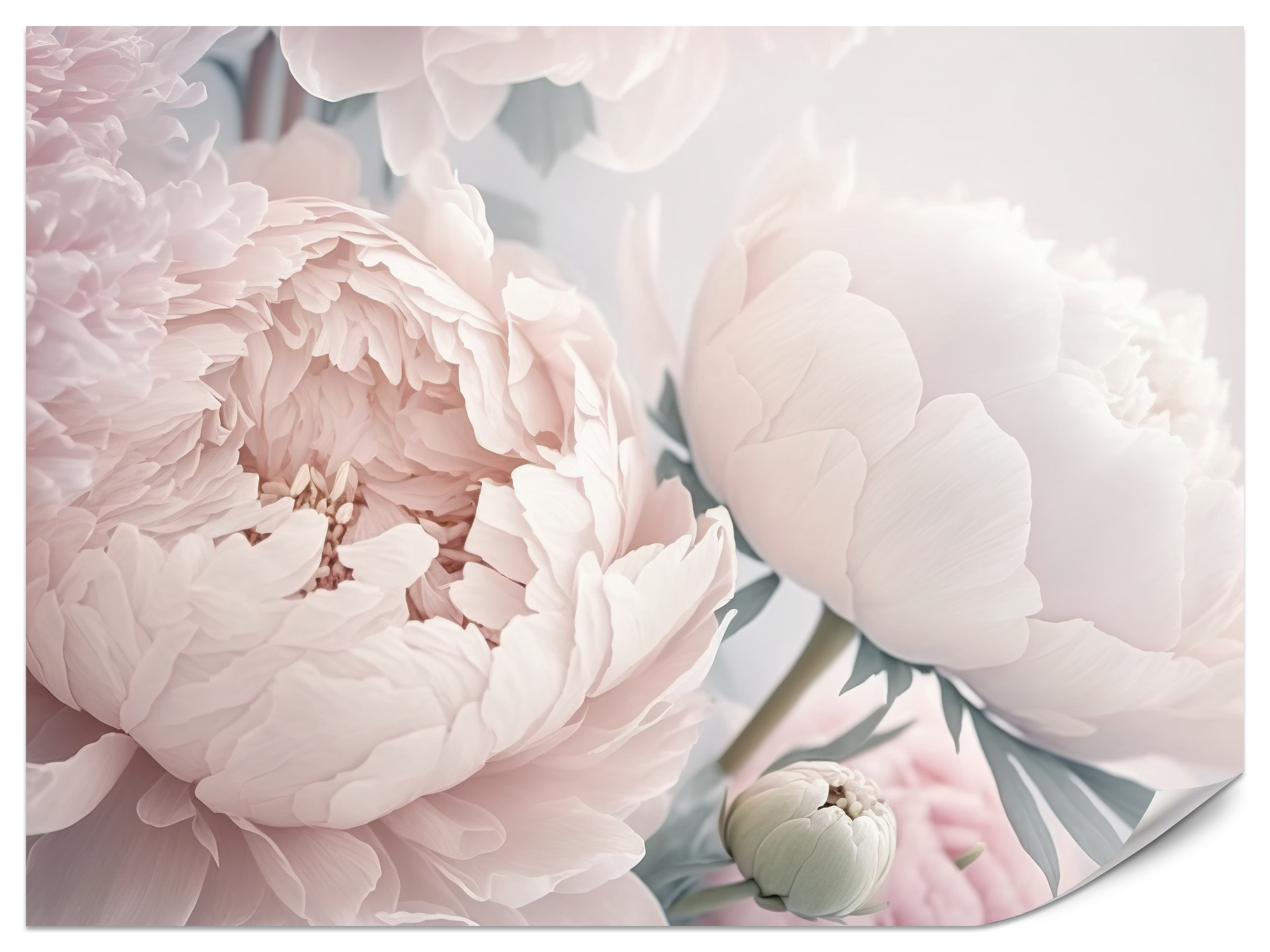 Fototapeta Duże różowe peonie 100x70cm