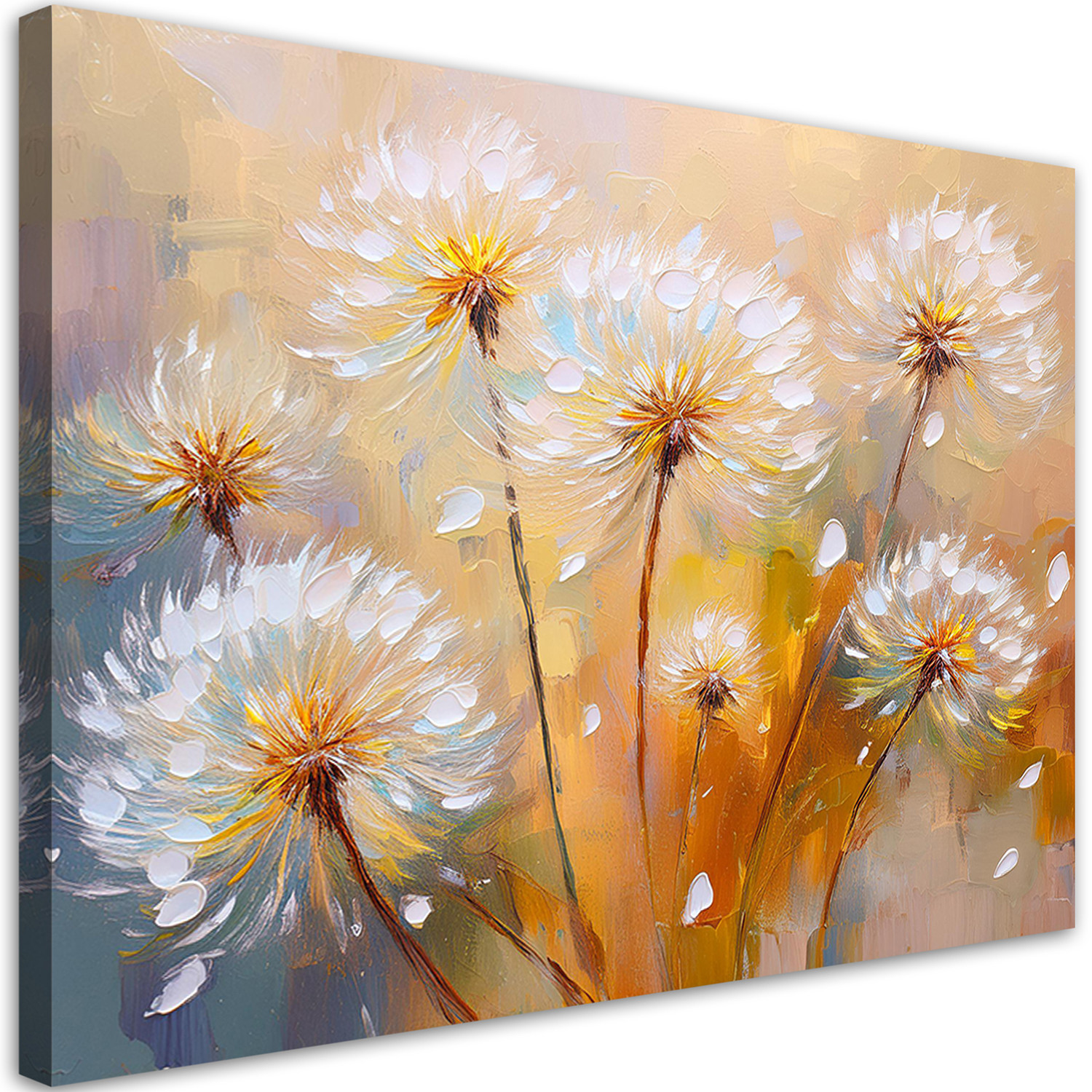 Feeby Obraz na płótnie, Dmuchawce Botanika Natura 60x40