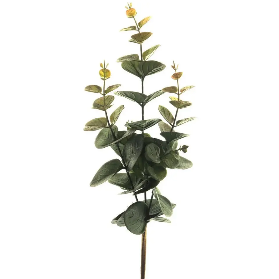Bellatio Design Kunstbloem/kunsttak Eucalyptus - 38 cm