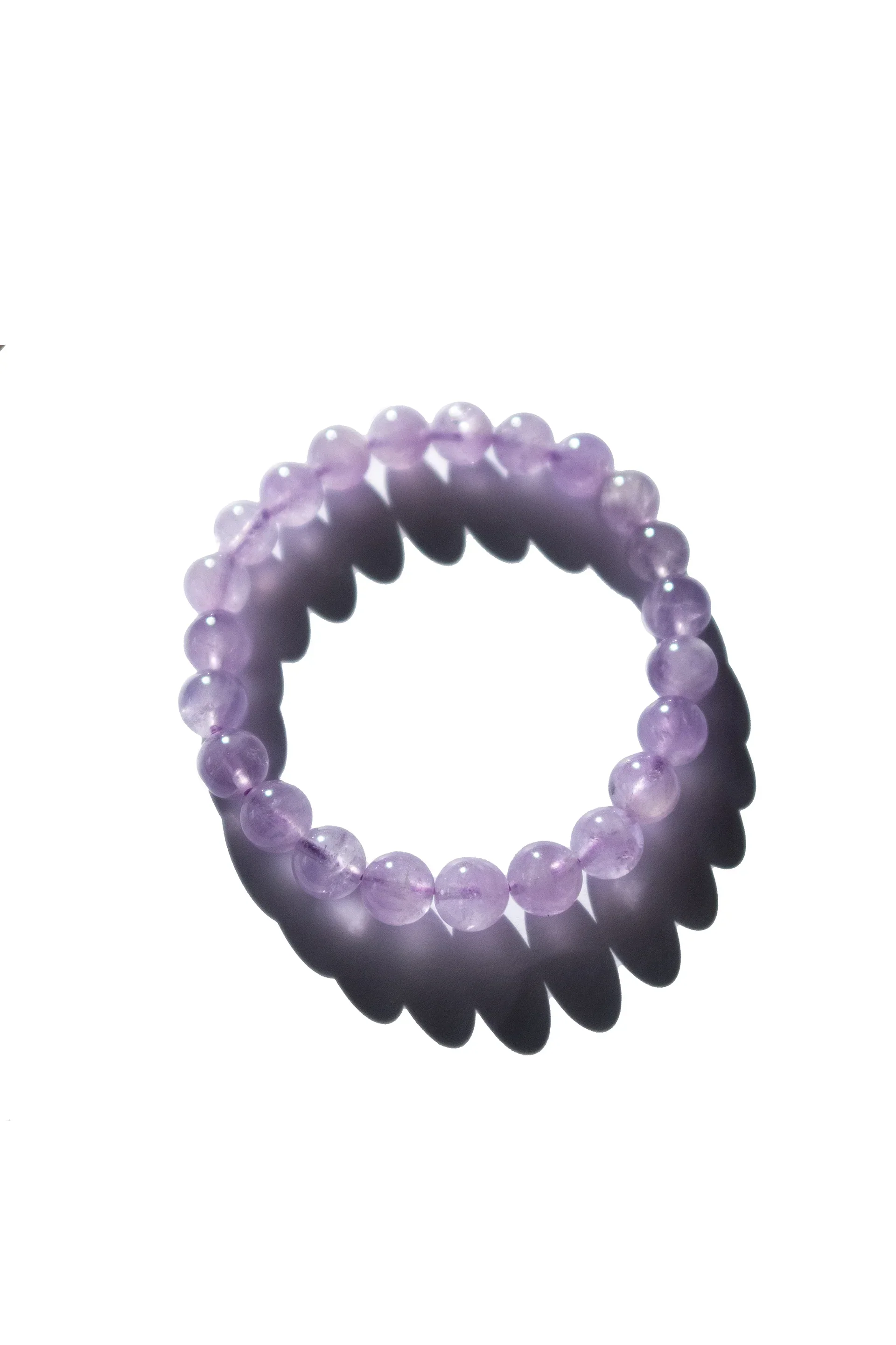 Billie — Beaded Jade Stone Bracelet in Purple