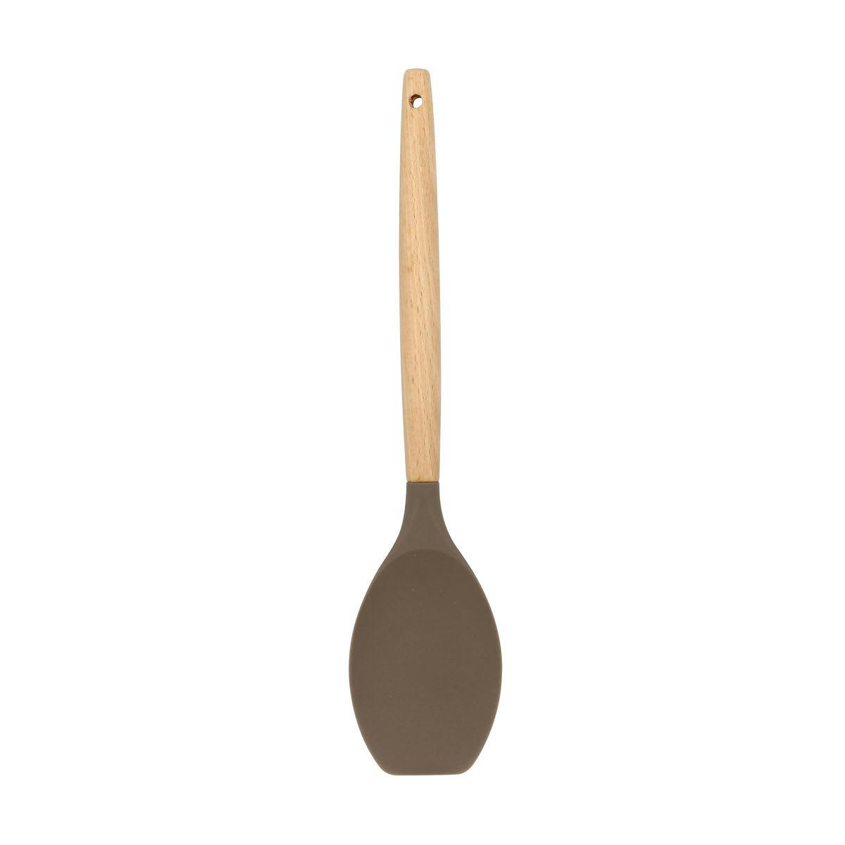 ELIOTT - Spatule cuillère en silicone et manche en bois