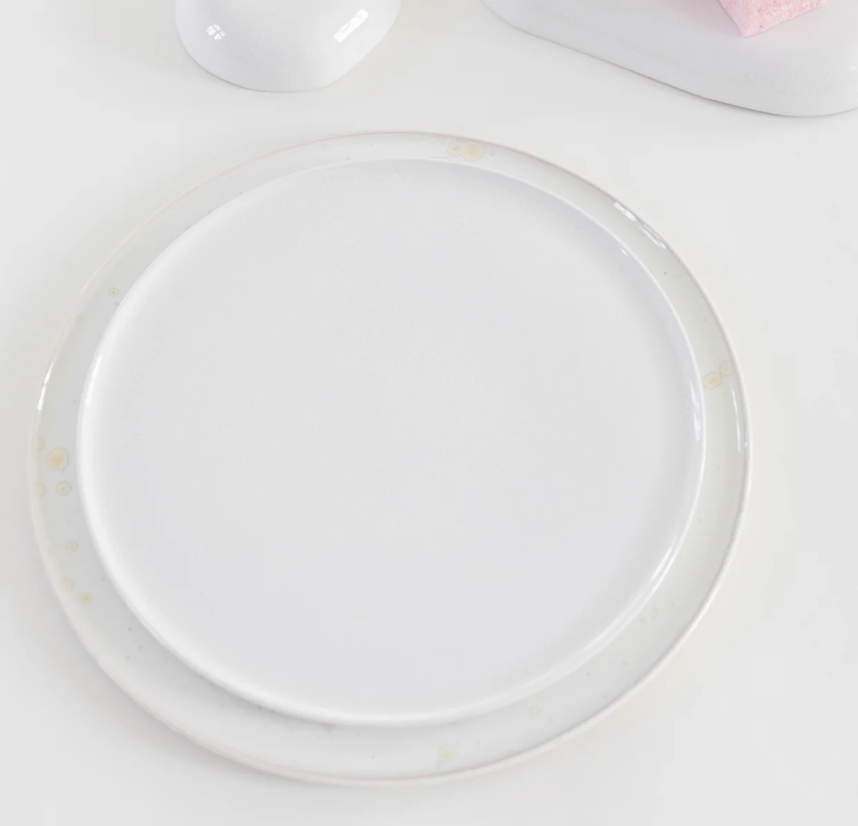 assiette de présentation neige