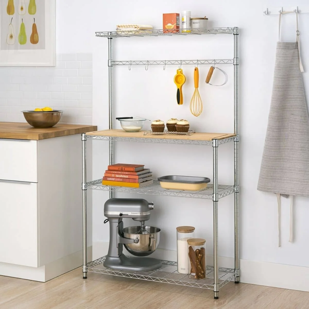 TRINITY EcoStorage® 36x14x60 Commercial Baker's Rack, Chrome