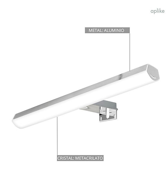 Applique LED pour miroir de salle de bain - Lumière blanche neutre (4000K) - 11, 6 x 3 x 50 cm - Sky Model