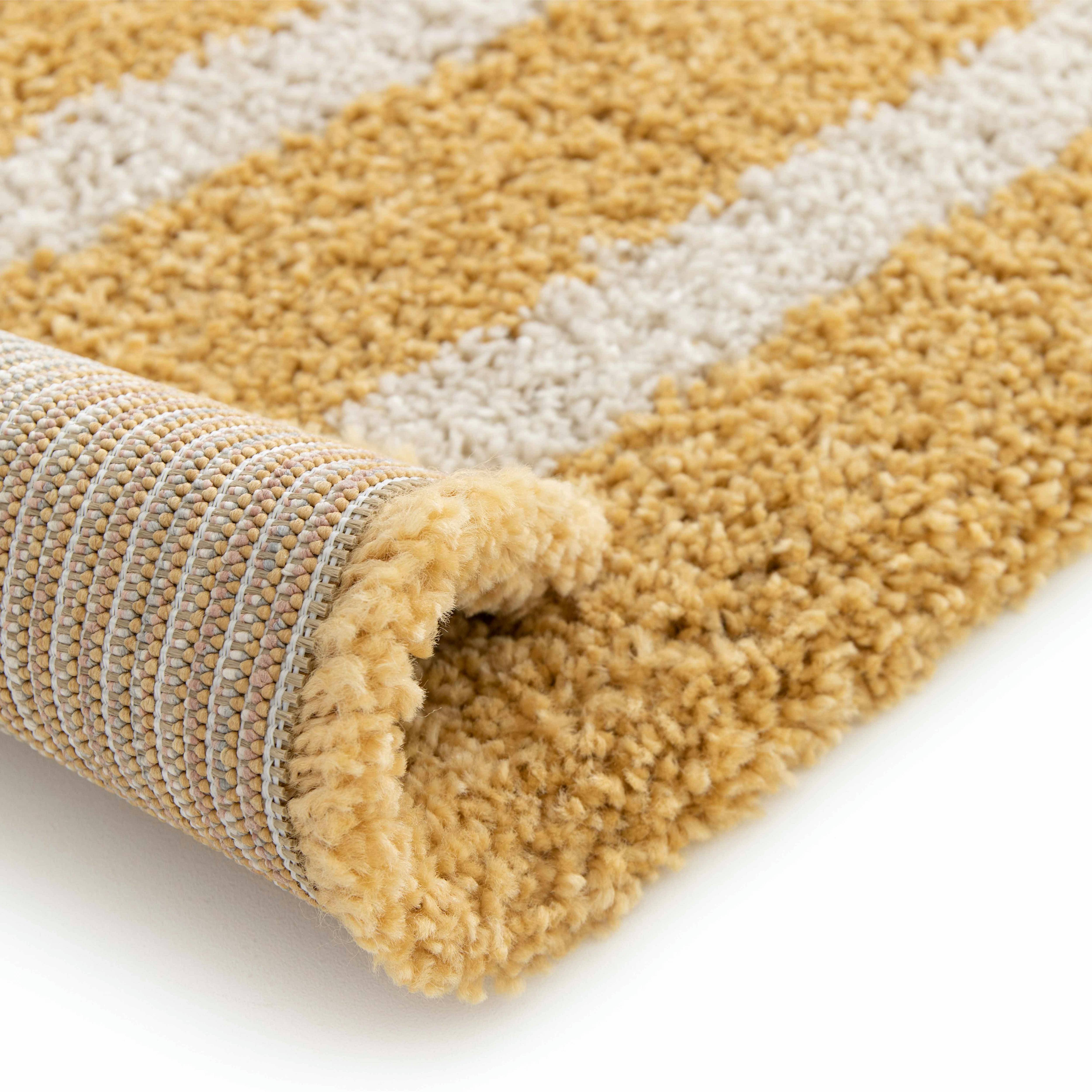 RAINBOW - Tapis rectangulaire motif arc-en-ciel  jaune 120 x 170 cm