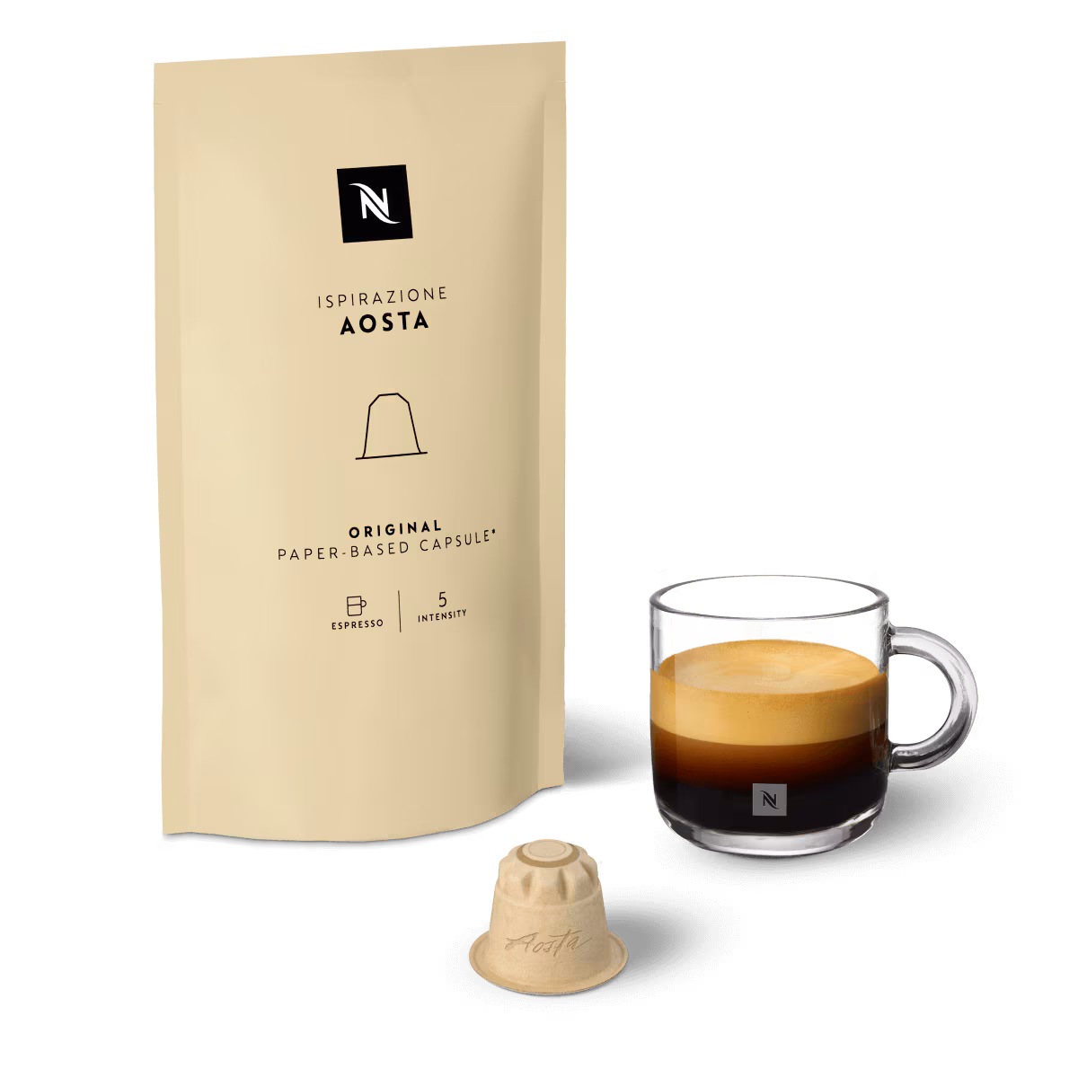 Ispirazione Aosta - Paper-based Coffee Capsules - Nespresso