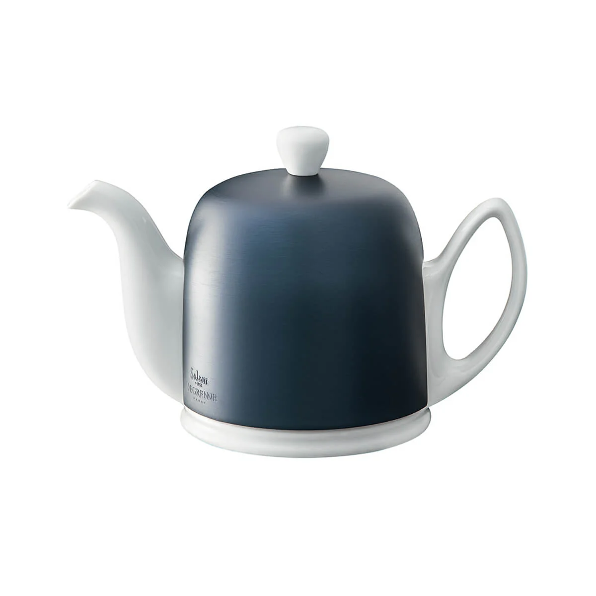 SALAM MINERALE Théière cloche cobalt - corps blanc