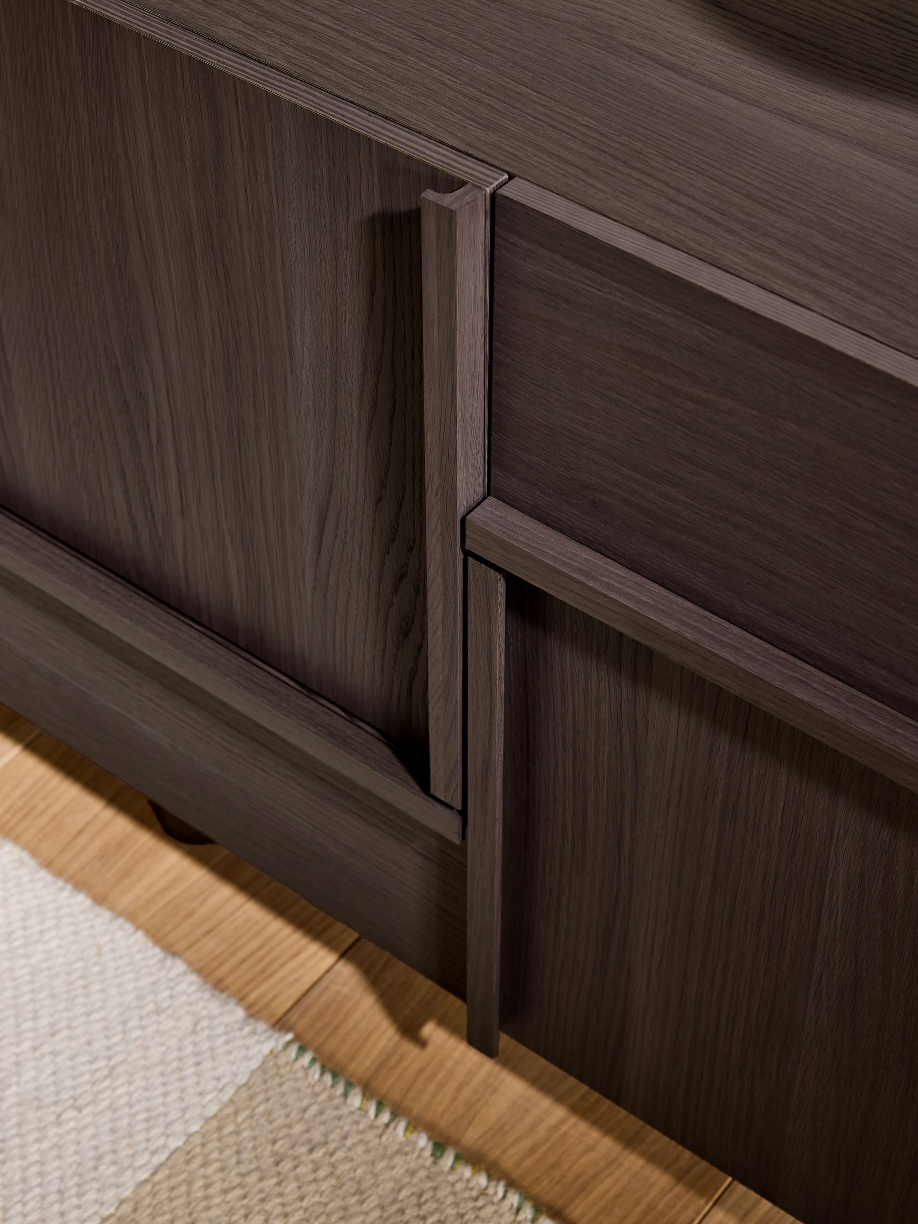 Ascott Small Sideboard in Dark Wood Effect