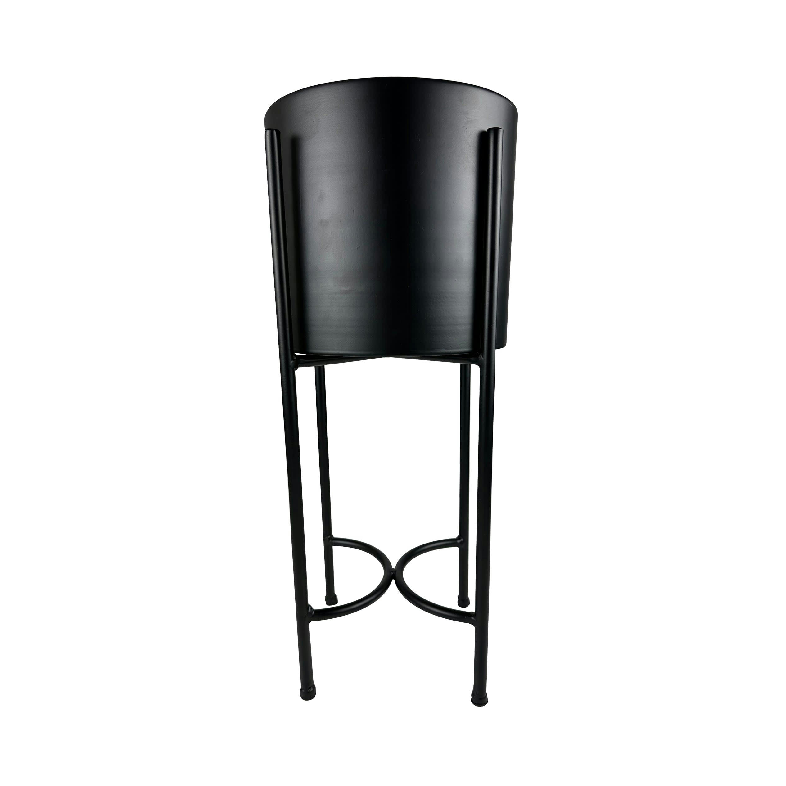 QUANT - Cache-pot d'intérieur en métal noir