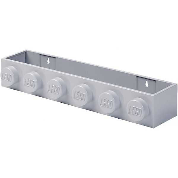 Etagère Lego à poser ou fixer 6 tenons LEGO - Gris