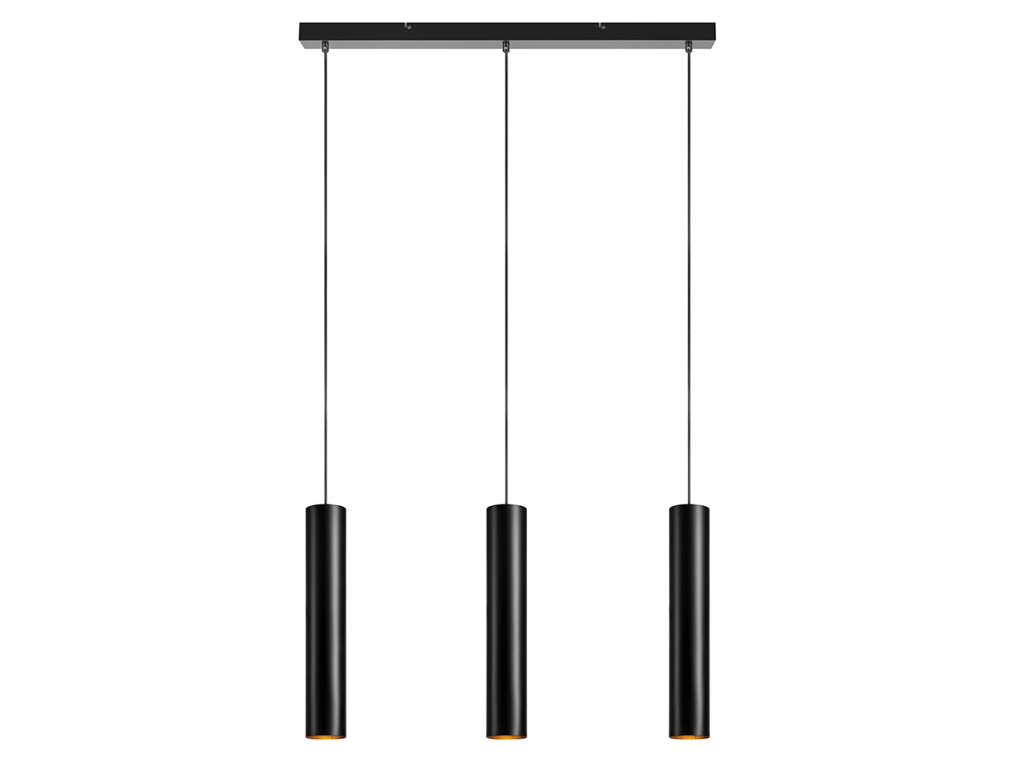 Lampa wisząca Ruben 3-punktowa metalowa czarna