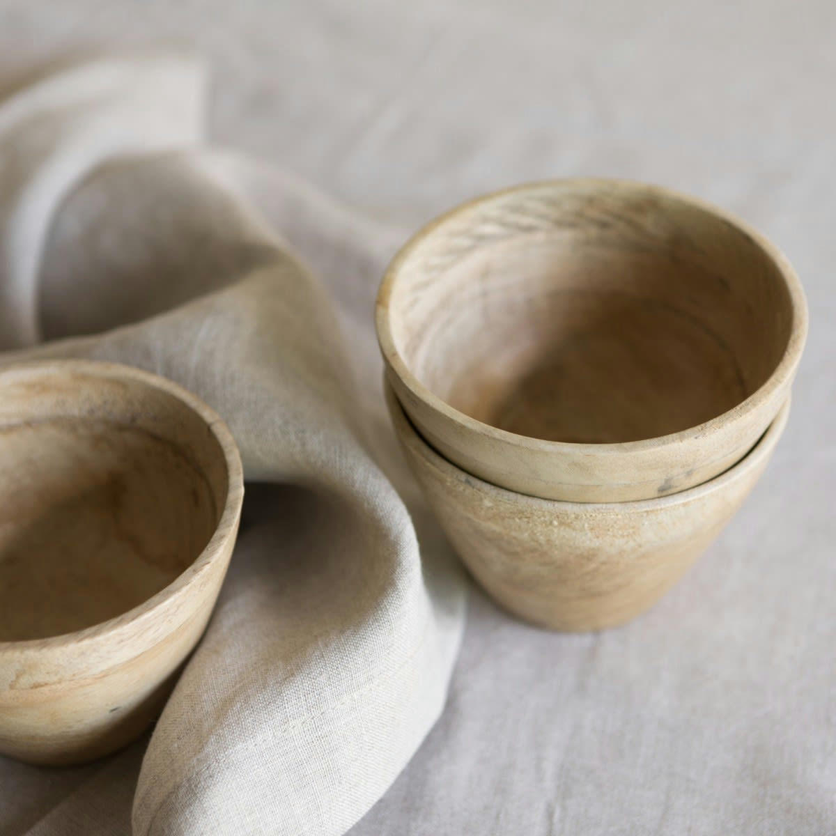 LES ESSENTIELS - Nappe en lin lavé gris 175x250