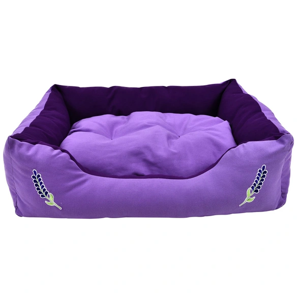 Heimtierbett, lila