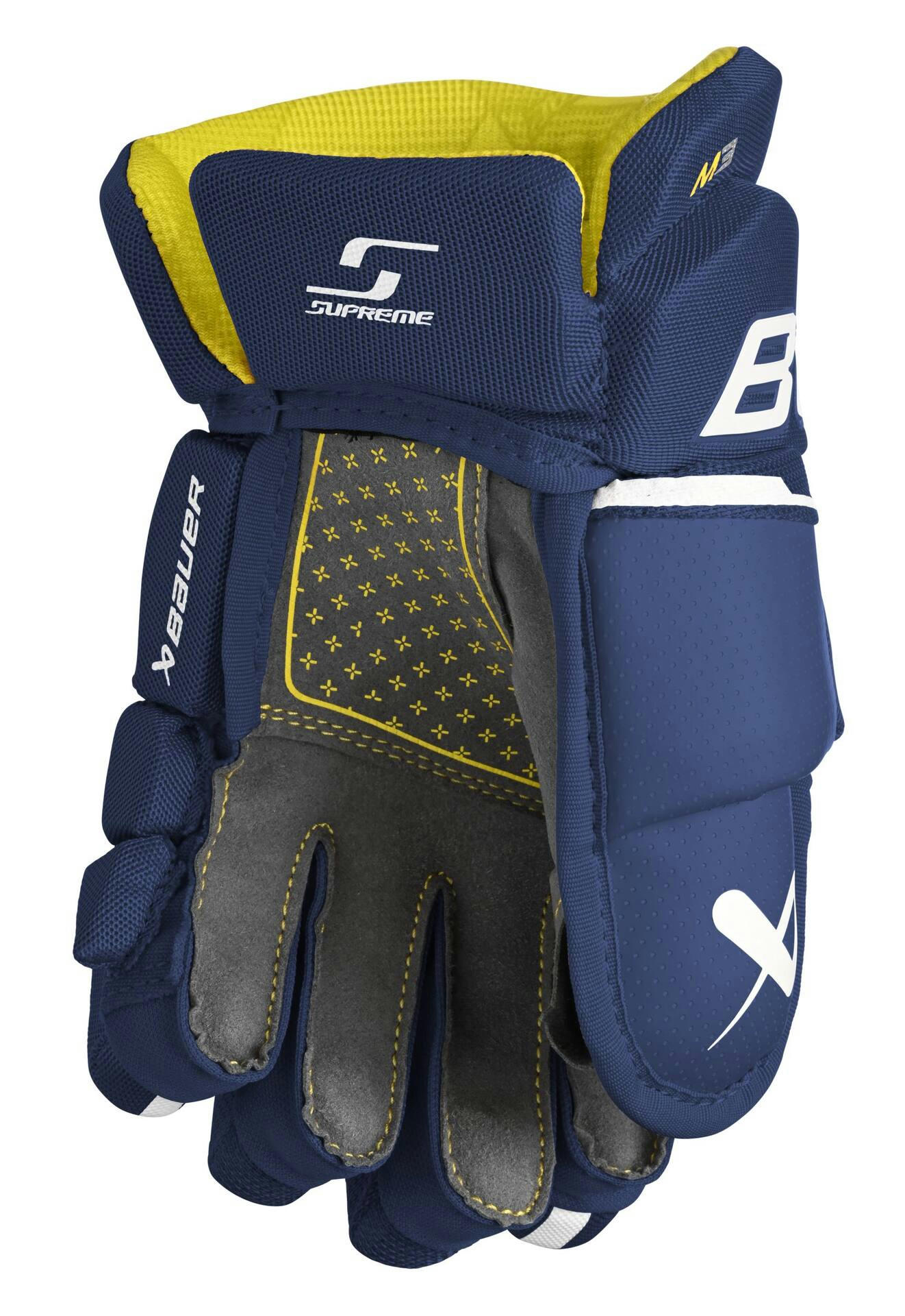 Bauer Supreme M3 Hockey Gloves, Junior, Navy, Assorted Sizes
