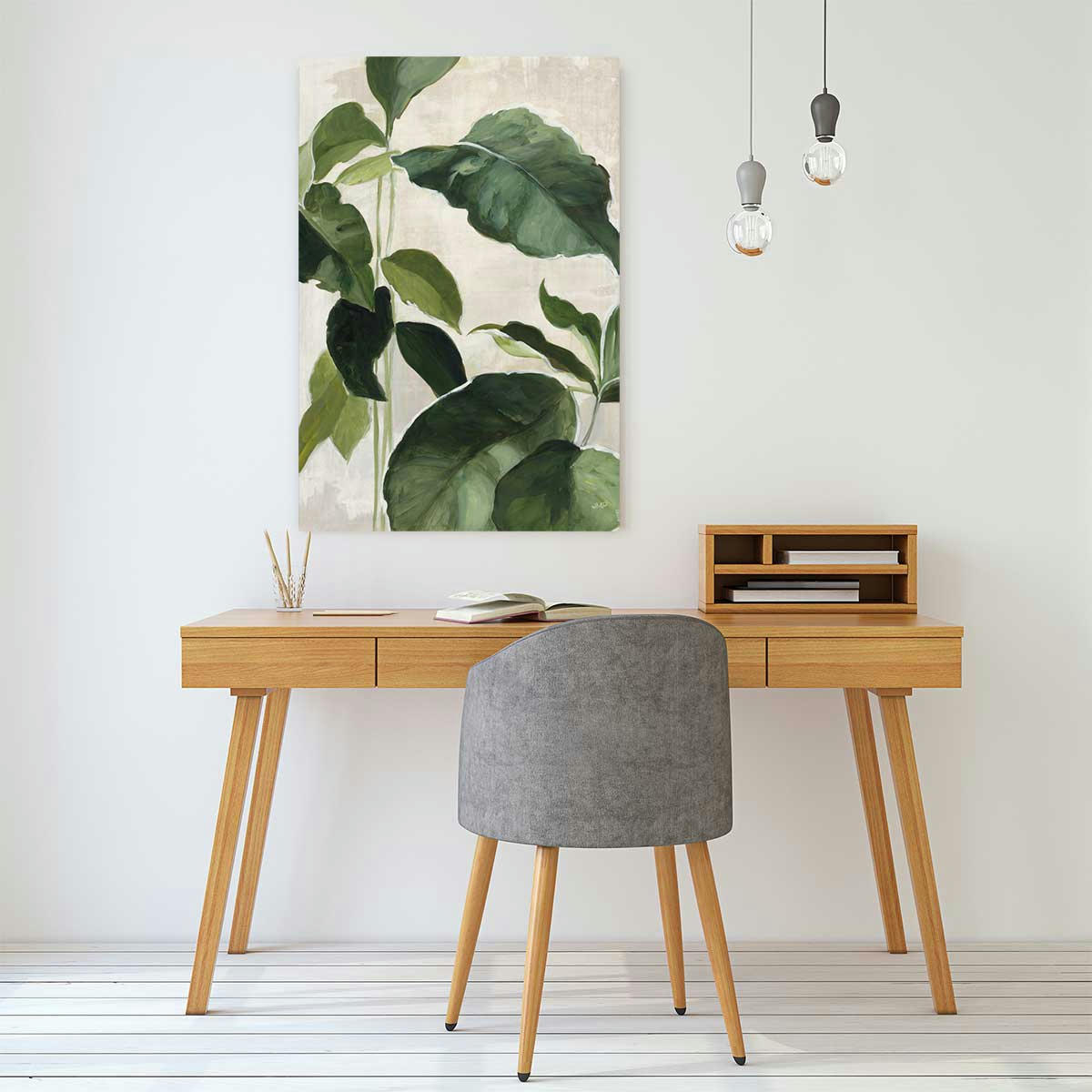 - Tableau Aquarelle botanique imprimé sur toile 80x120cm