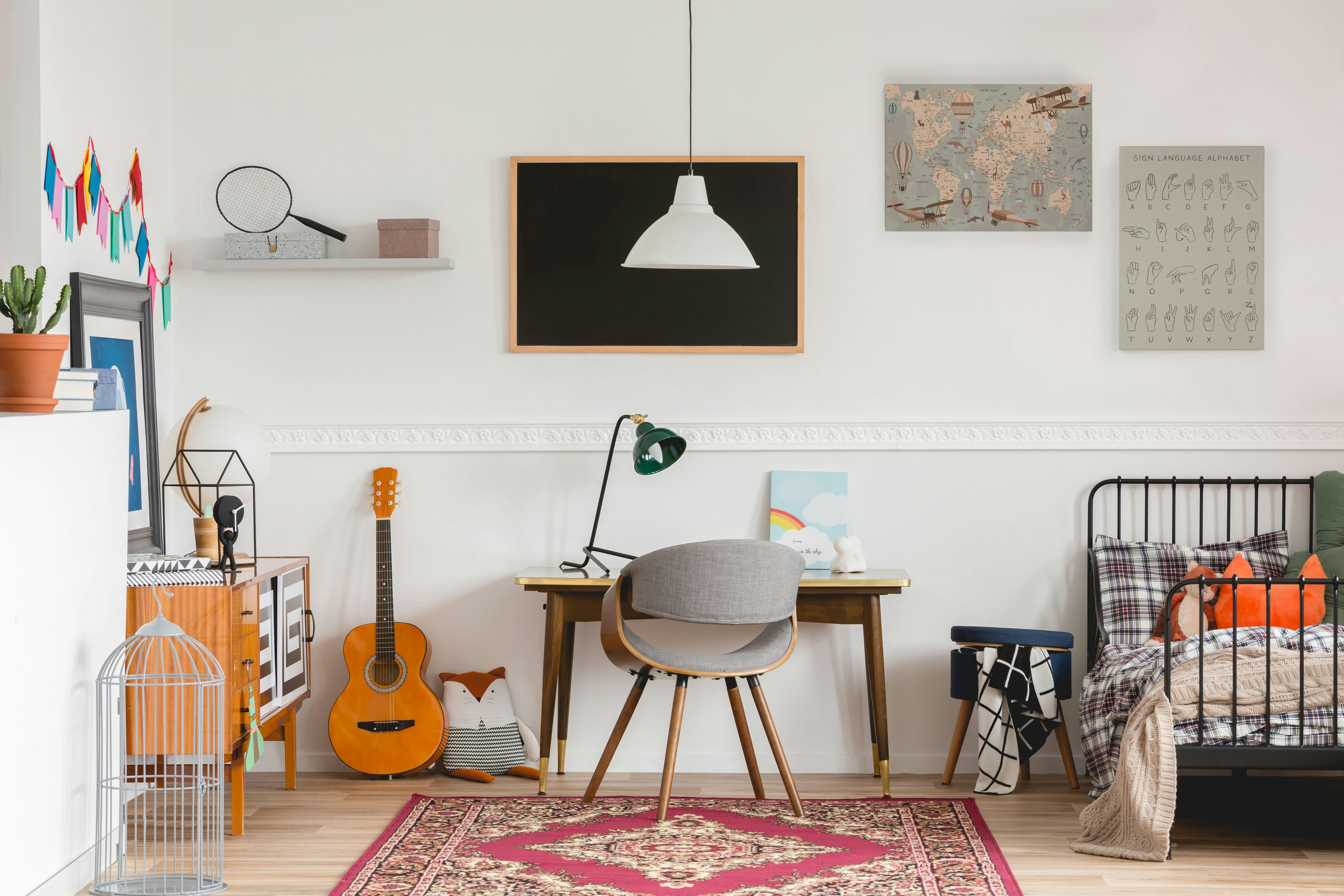 SIGN ALPHHABET - Peinture sur toile 60x40 Imprimé Alphabet signes