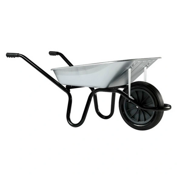 Schubkarre, 90 l, silberfarben/schwarz