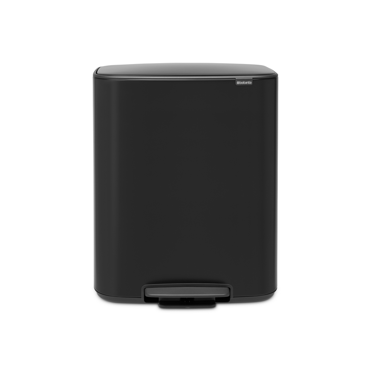 Brabantia Bo Pedaalemmer，met 1 binnenemmer, 60L - Matt Black