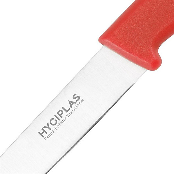 Couteau d'Office Rouge Professionnel 75 mm - Hygiplas