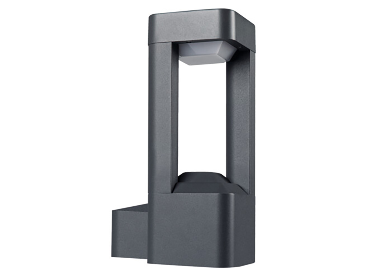 Kinkiet zewnętrzny Pevo aluminiowy szary