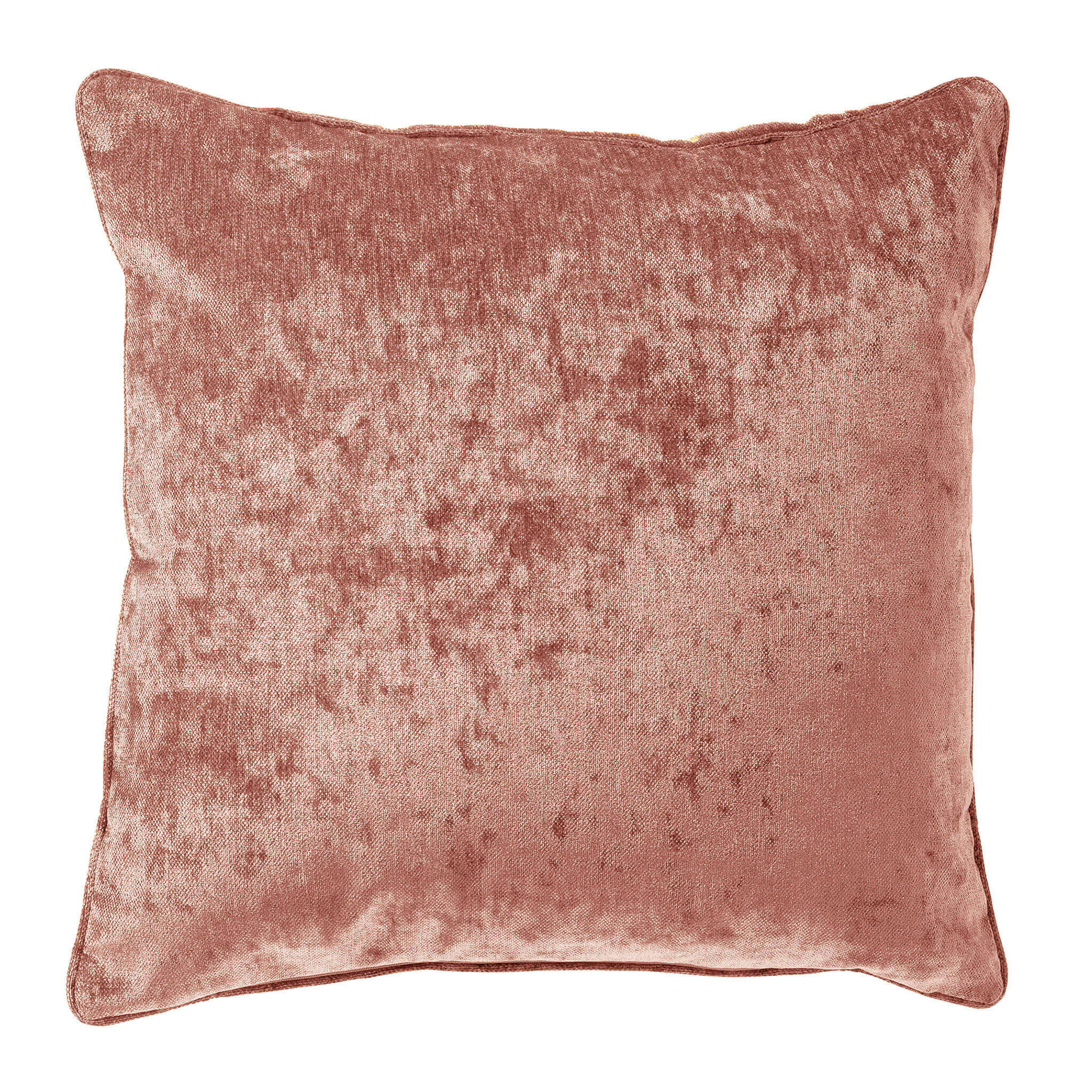 LEWY - sierkussen 45x45 cm - glansvelours - Muted Clay - roze