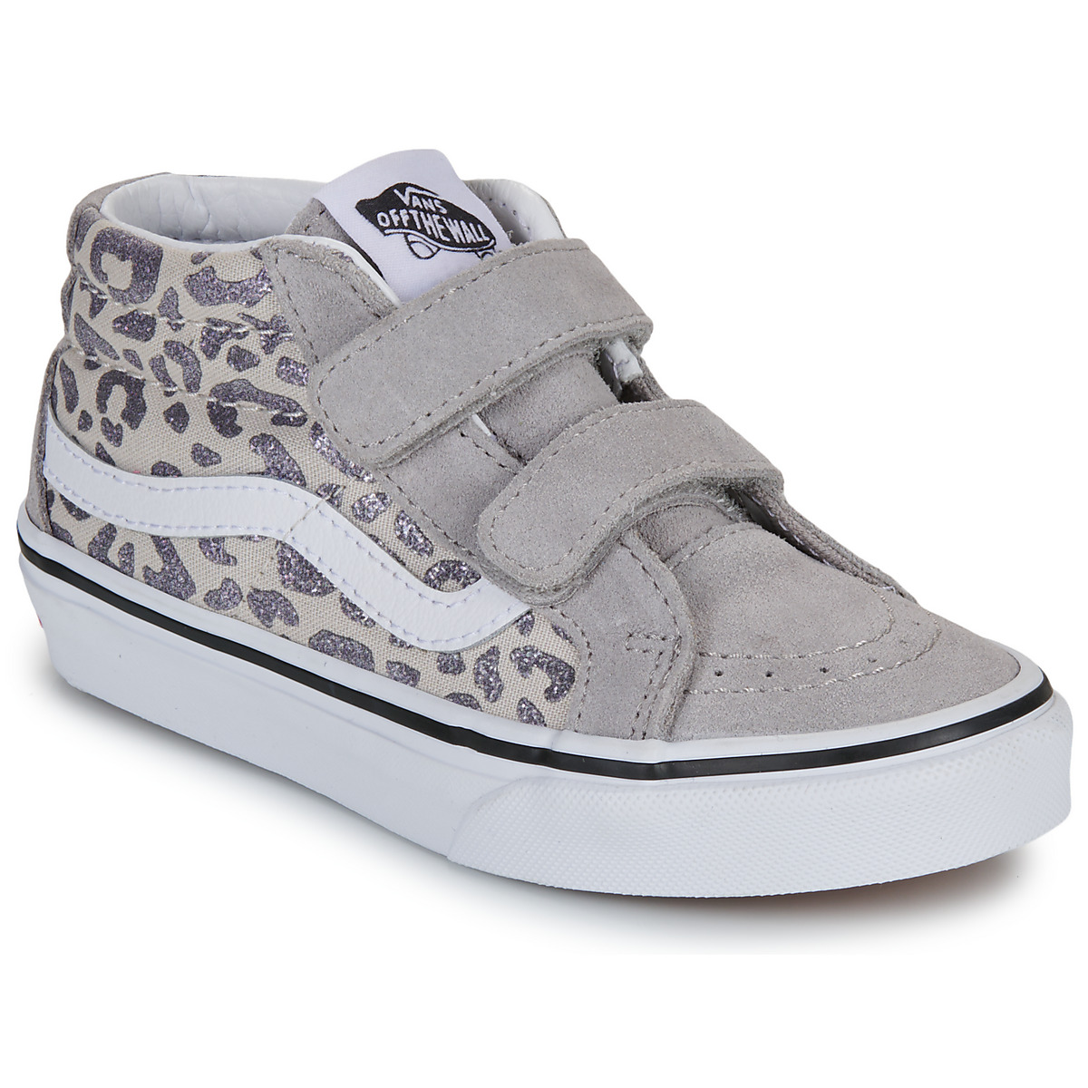 Vans - SK8-Mid Reissue V Leopard Glitter GRAY - Grey / Glitter