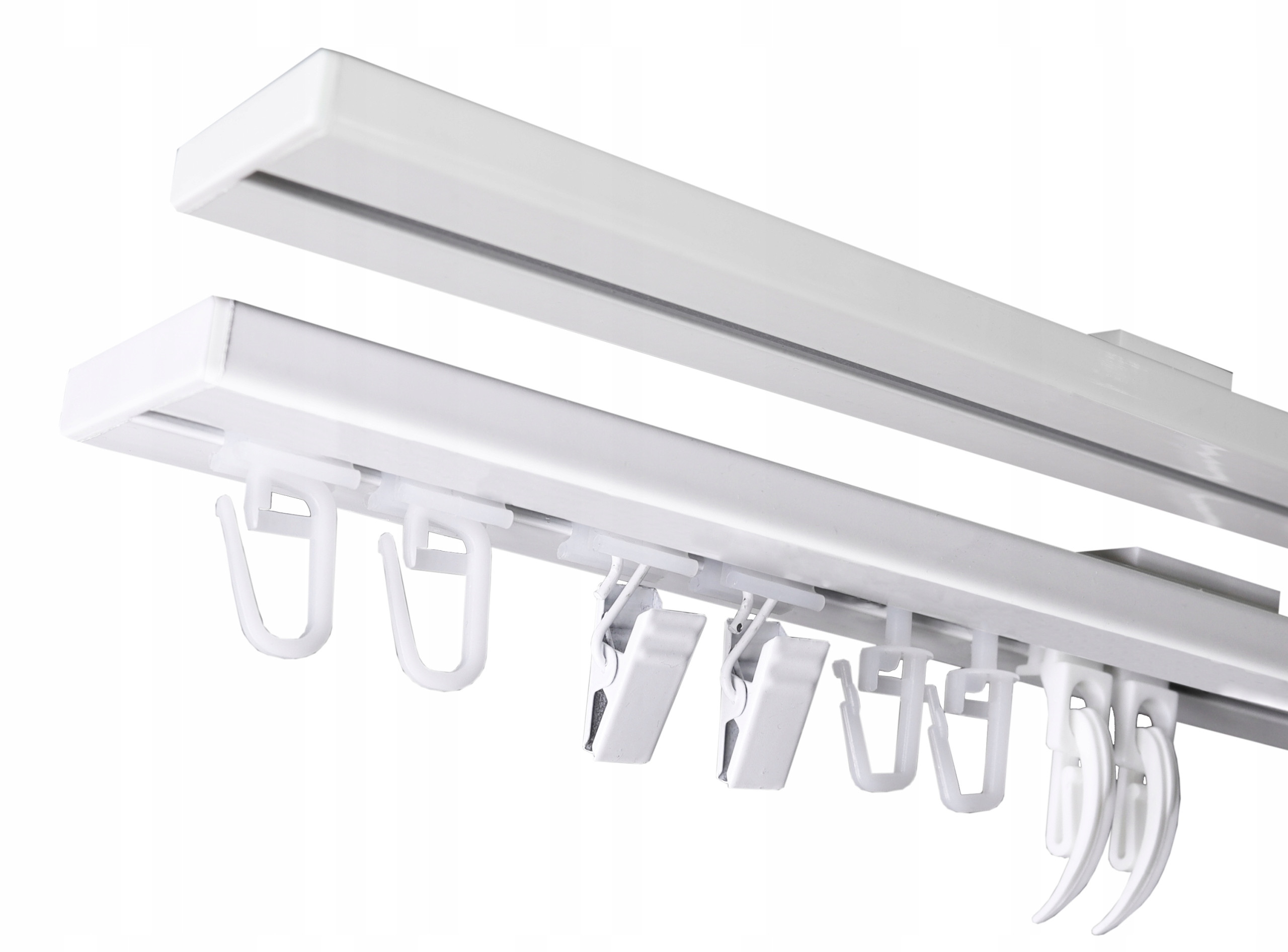 Karnisz Szyna Sufitowa Pojedyncza Aluminiowa DUO 120 cm