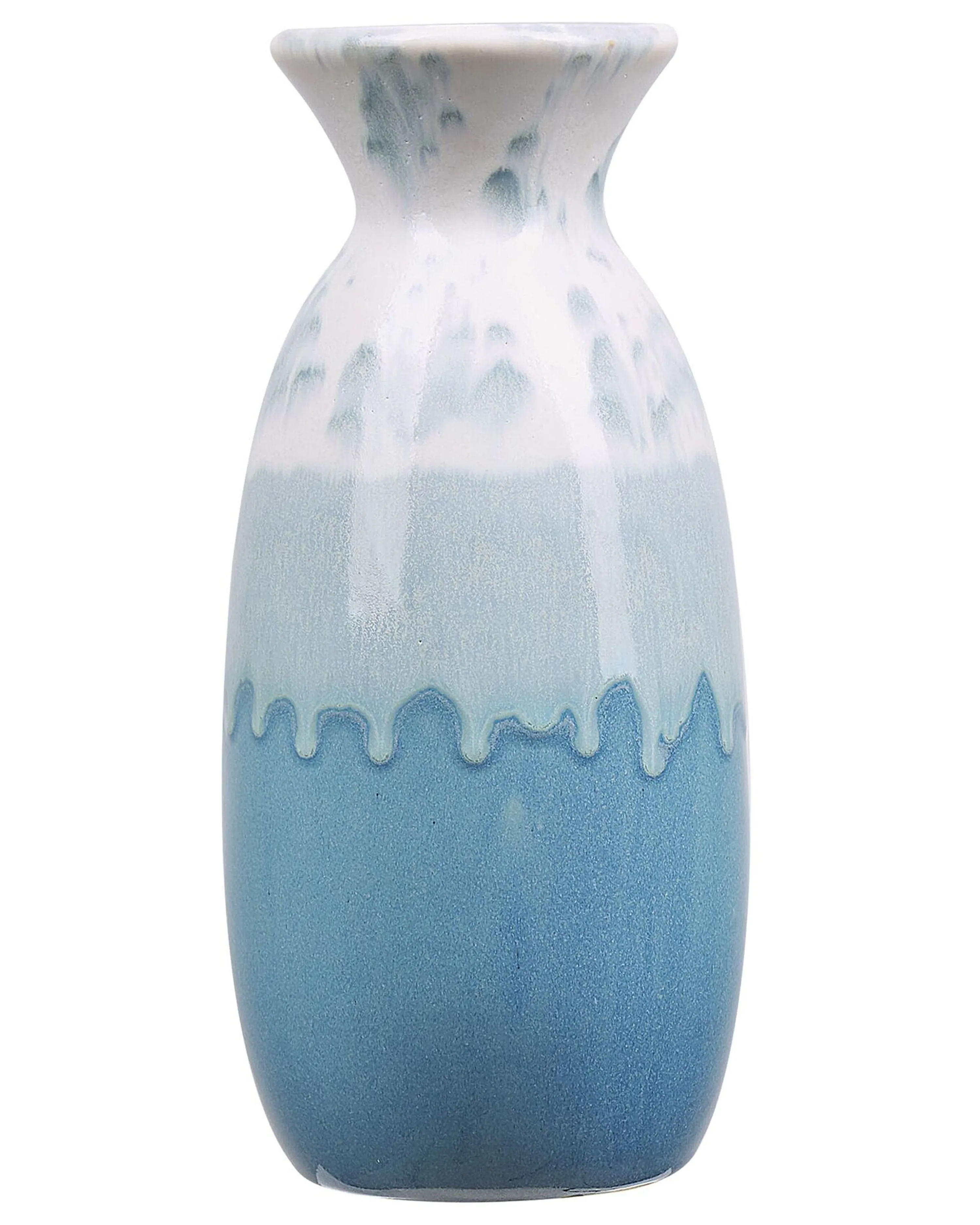 Flower Vase CHALCIS Stoneware 25 cm Blue