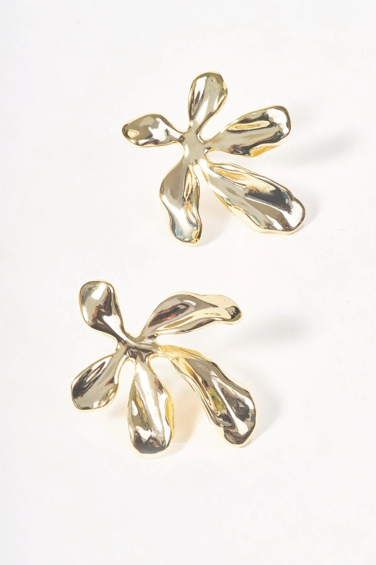 Gold Flower Earrings