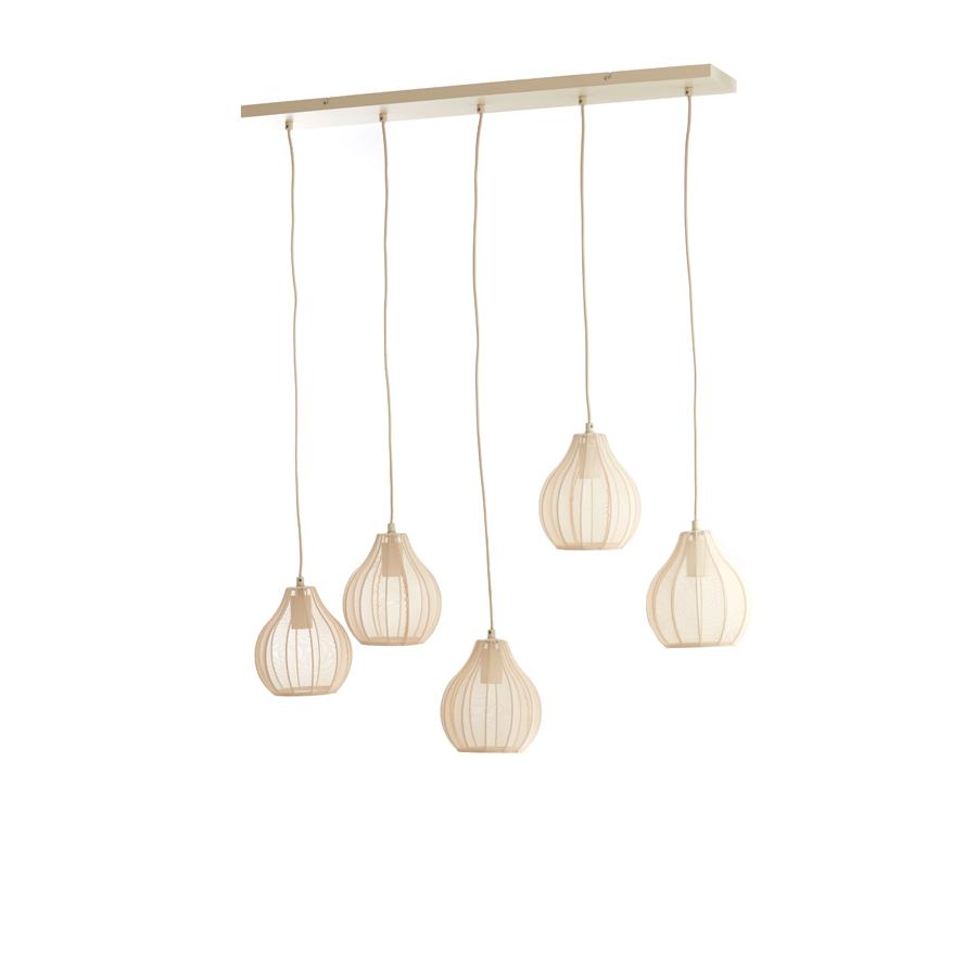 Light & Living - Elati hanglamp 5L - zand