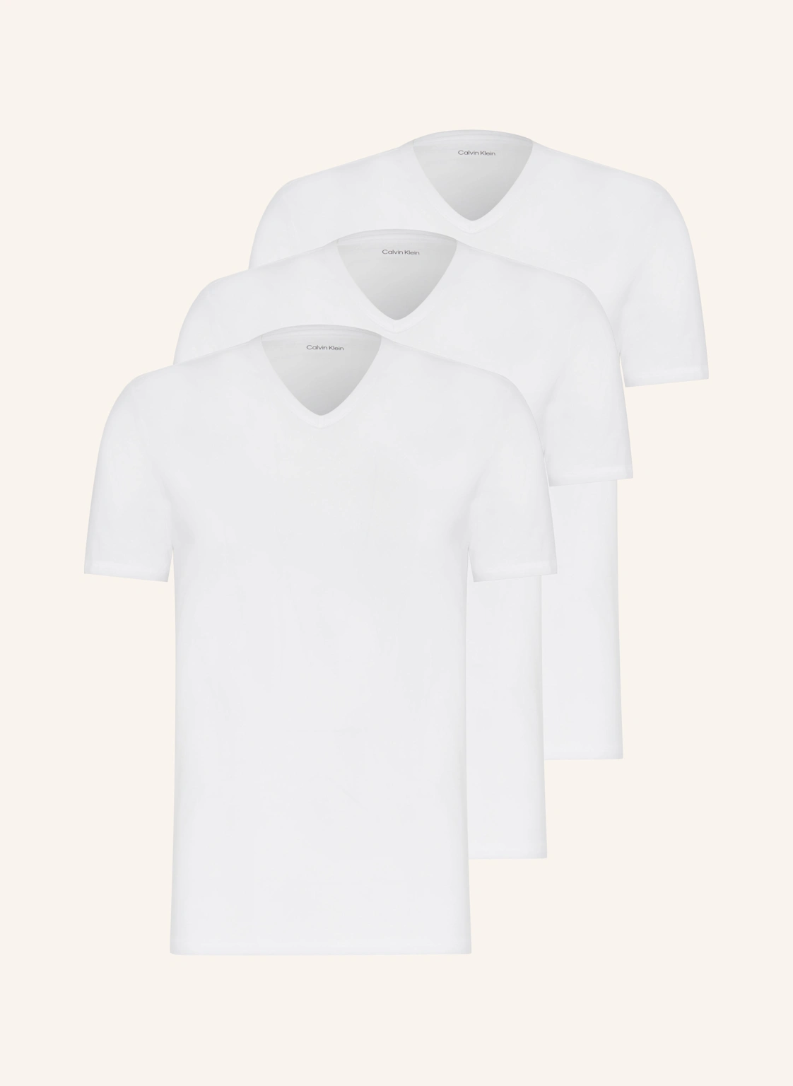 Calvin Klein 3er-Pack V-Shirts COTTON STRETCH BLEND