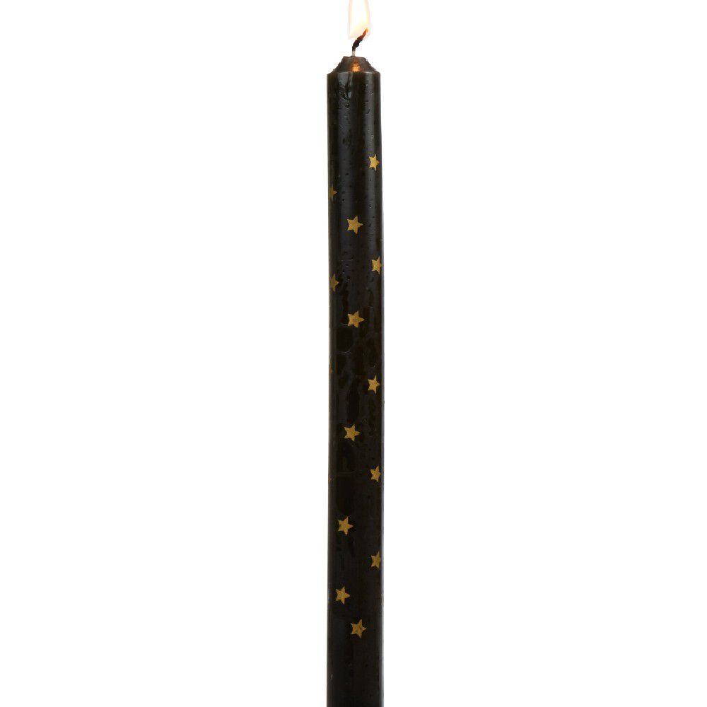 Bougie chandelle étoilée x4 - 3 coloris