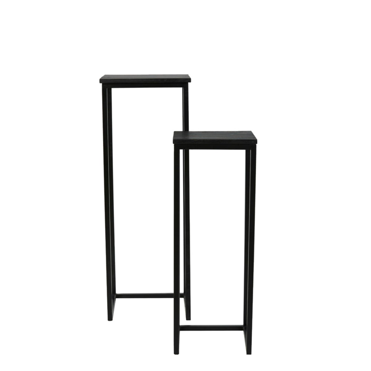 Light & Living bijzettafel Bryson - zwart - 36x36x103cm