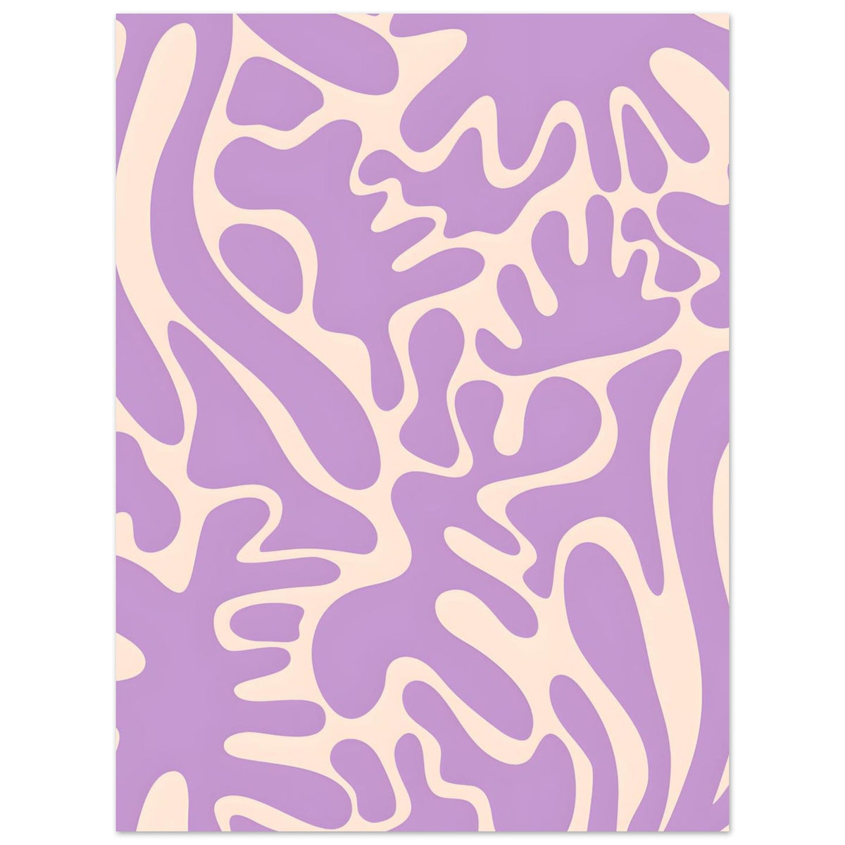 Artfulprints Poster Matisse – Purple flora  - 30x40 cm - Paars