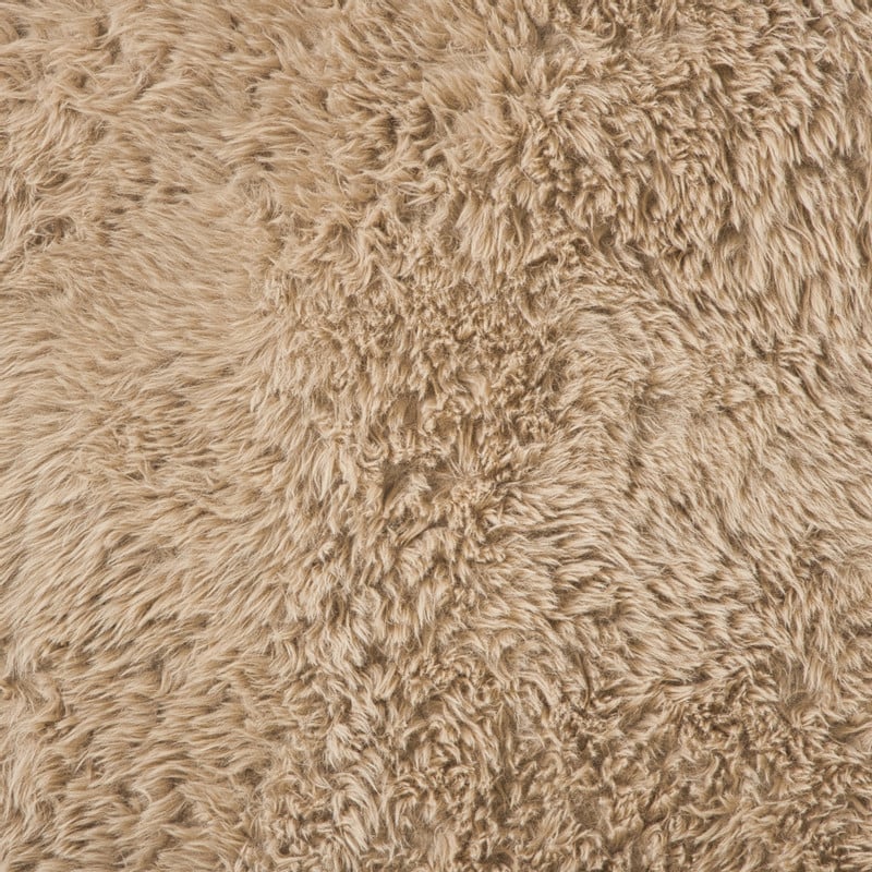 Vloerkleed fluffy ovaal - bruin - 120x180 cm