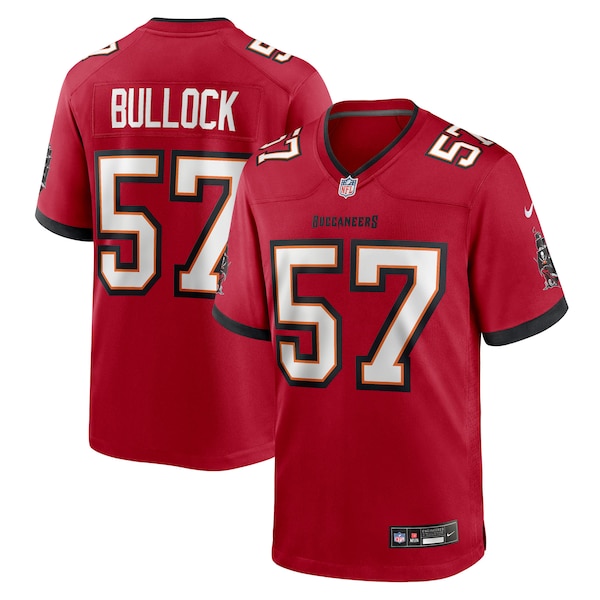 John Bullock Tampa Bay Buccaneers Nike Team Game Jersey -  Red