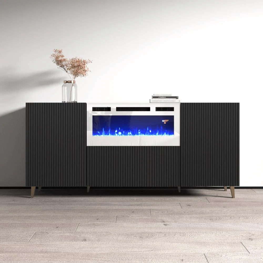 Pafos WH-EF Electric Fireplace 71 Sideboard