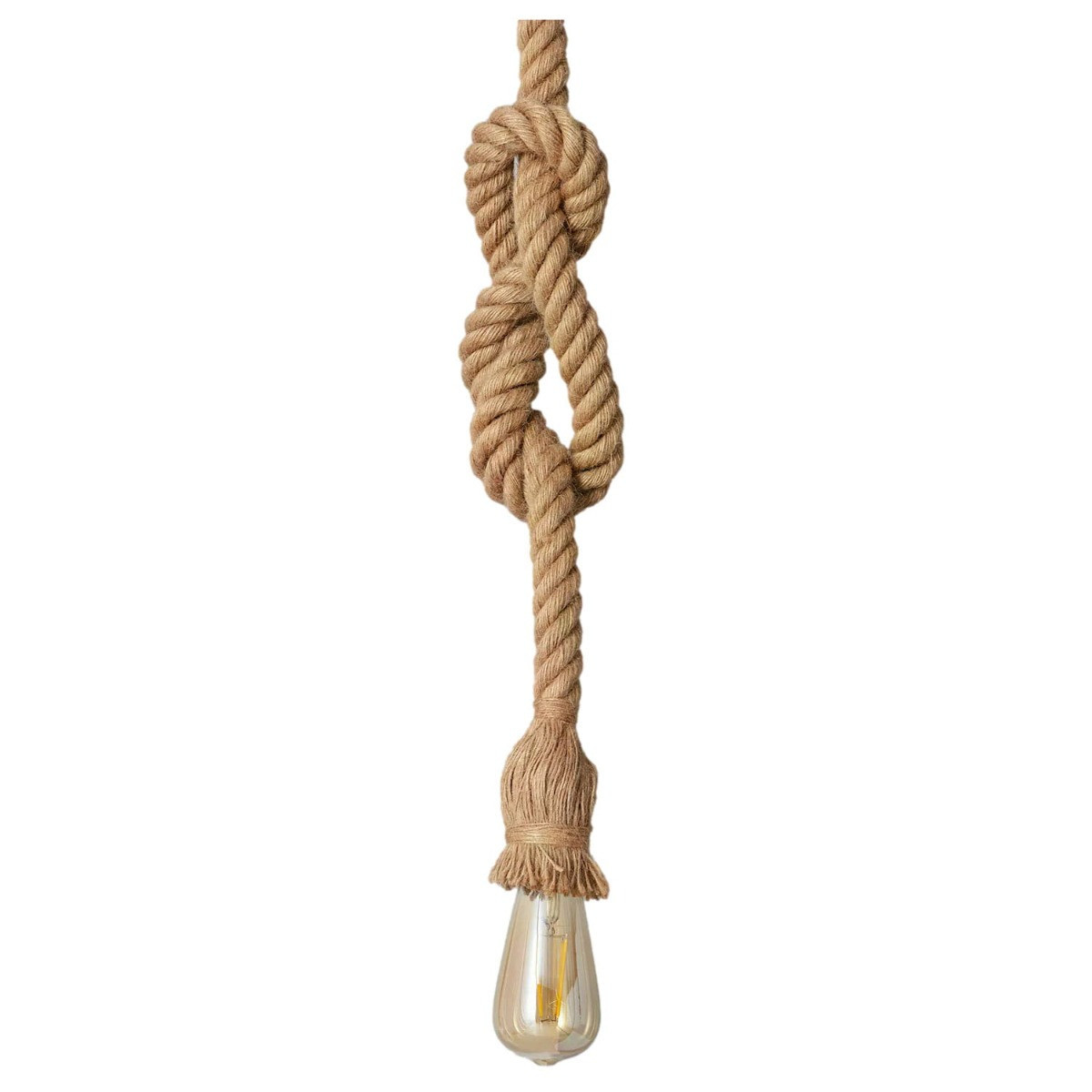 Lampa wisząca brązowa BOHO 1xE27x40W wym: 143x5x5 cm Abruzzo