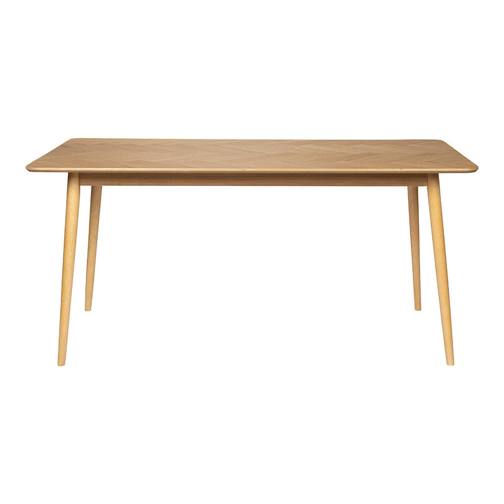 by fonQ Fabio Eettafel Visgraat - 160 x 80 cm - Bruin