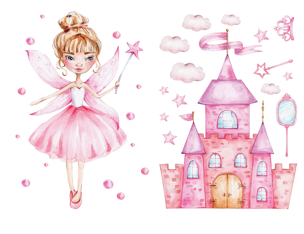 Wandtattoo Prinzessin Rosa