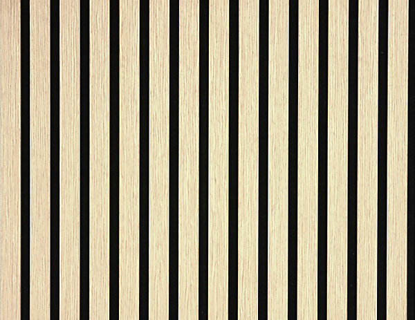 Lot 4 pièces - Panneaux Tasseaux - Chêne Clair - Feutrine Noir - 240x60x1.1cm