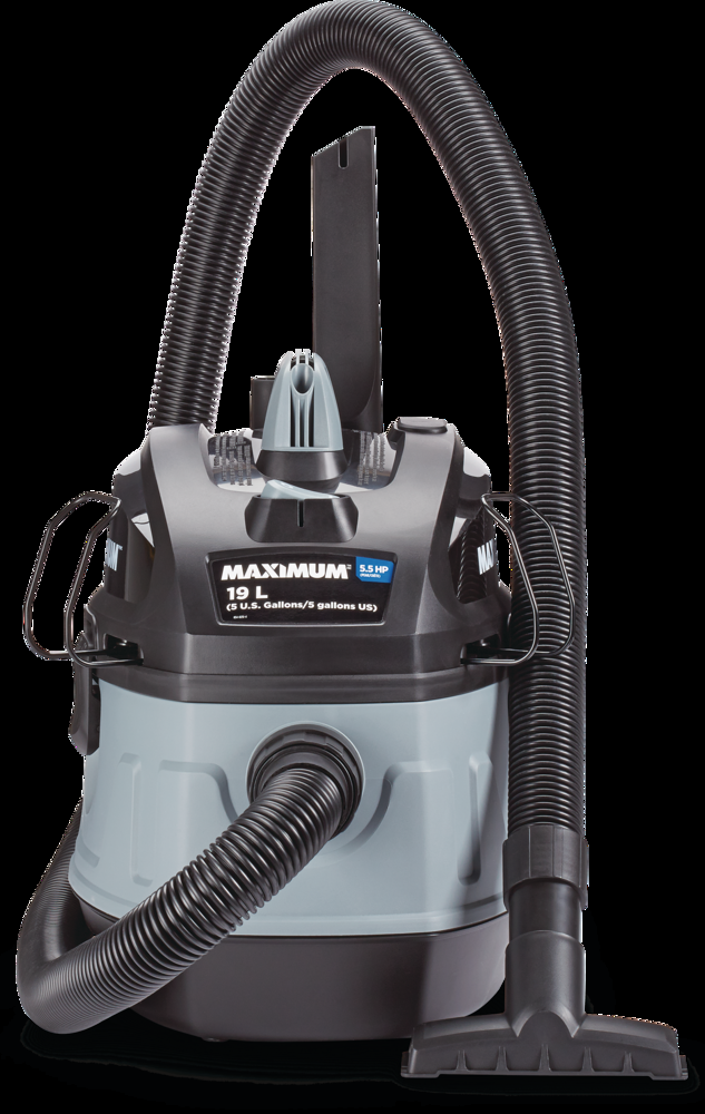 MAXIMUM VFB511B 5.5 Peak HP Portable Wet/Dry Shop Vacuum with Hose and Accessories, 19-L