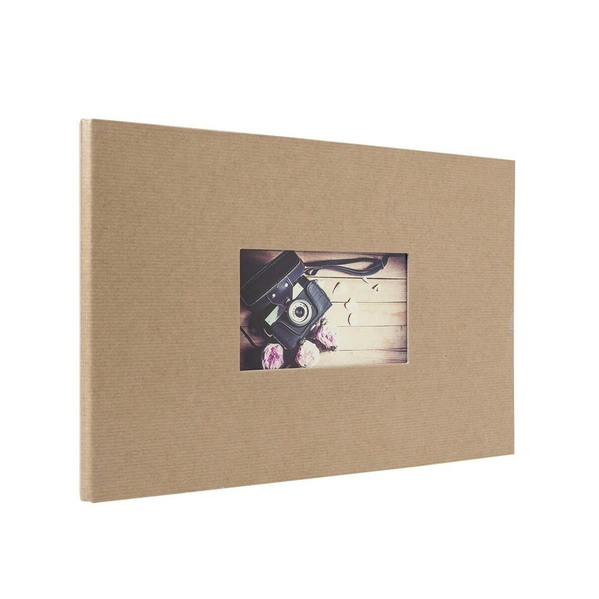 STUDIO - Album photo traditionnel kraft 60 pages 180 photos 10x15