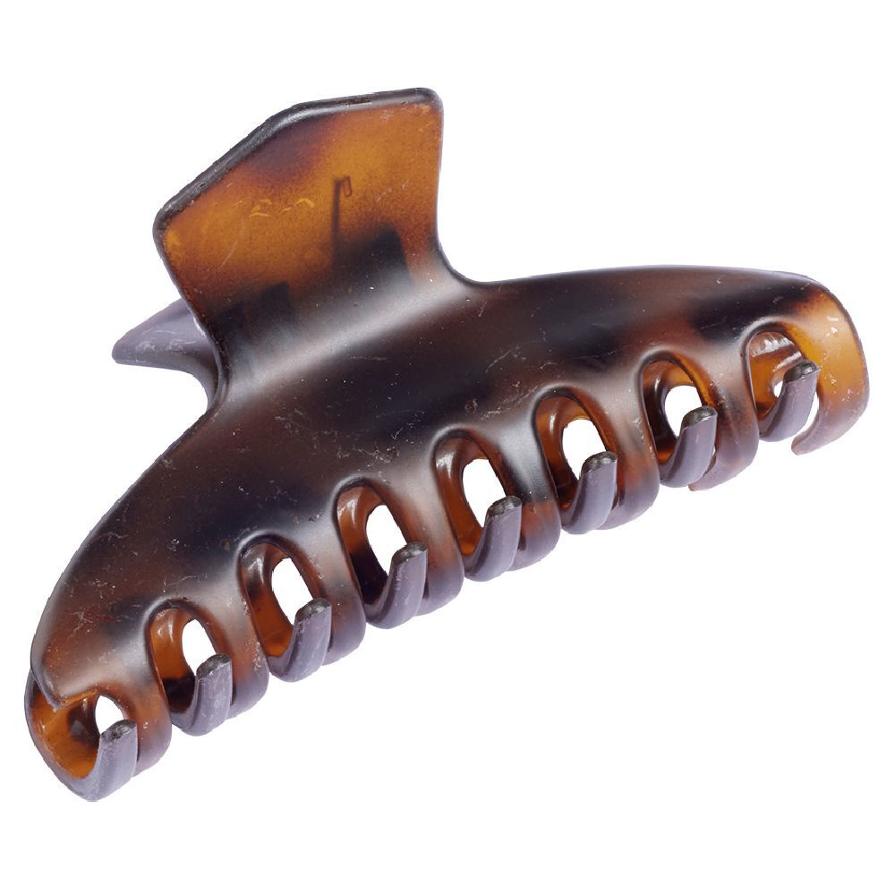 Pince à cheveux marron écaille L9cm