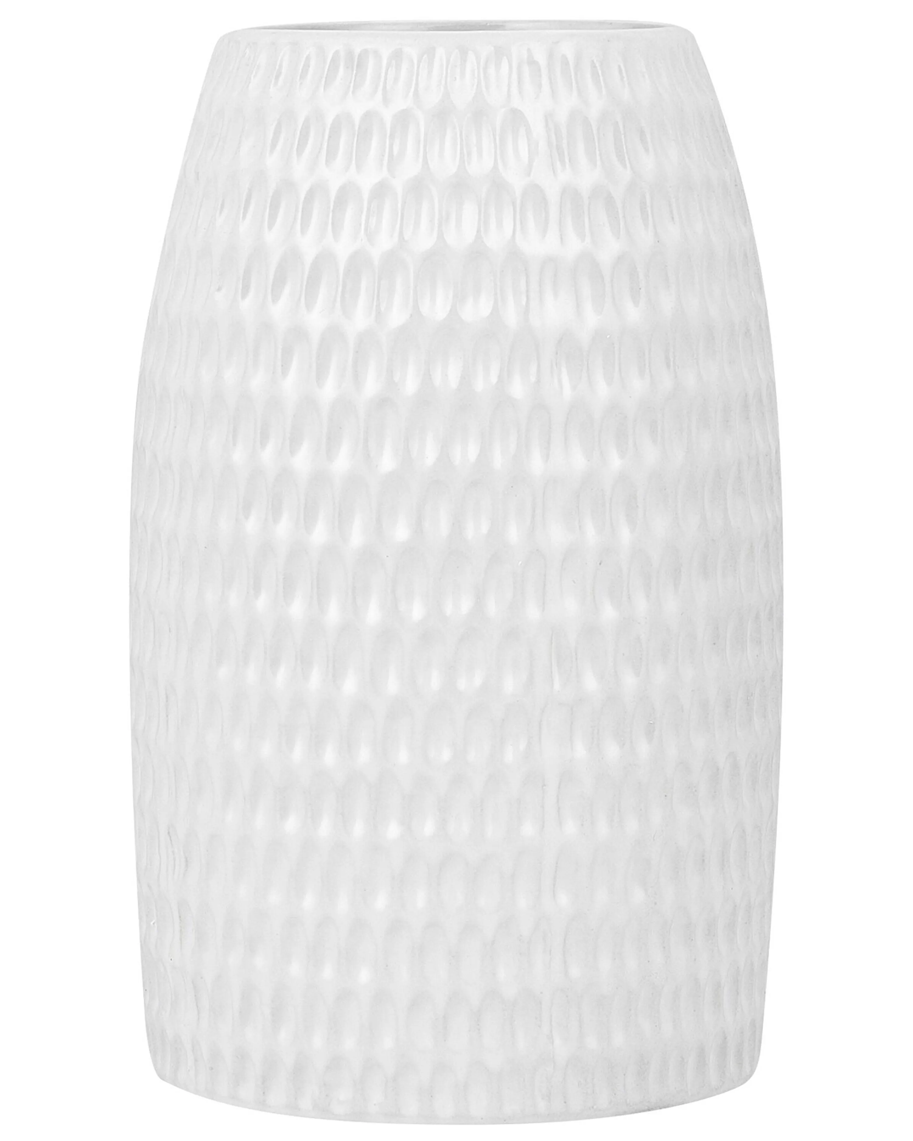 Decorative Vase LINZI Stoneware 25 cm White