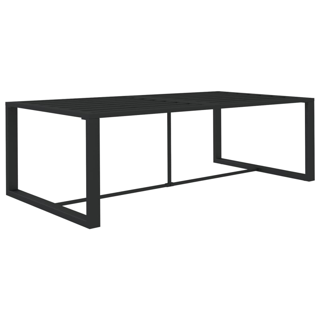 Stół ogrodowy, antracytowy, 120x60x66 cm, aluminium