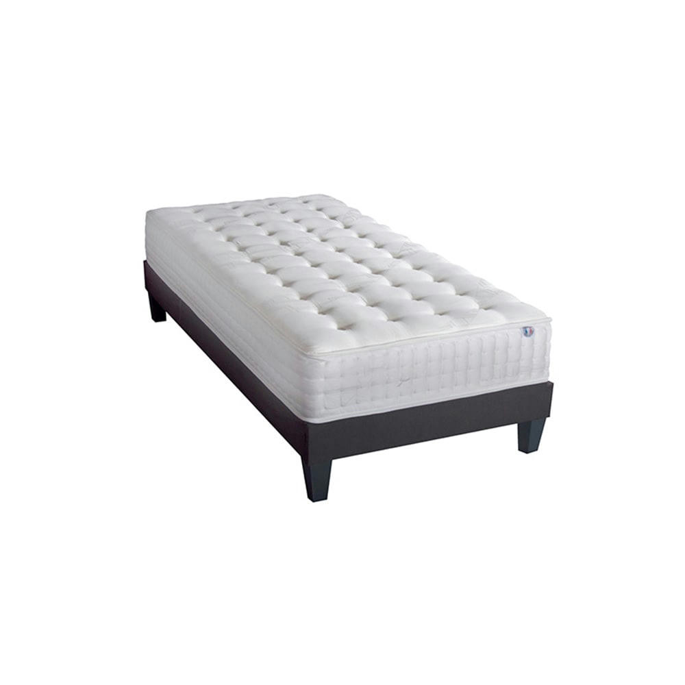 APOLLON - Ensemble  90x190  Matelas + Sommier Bois